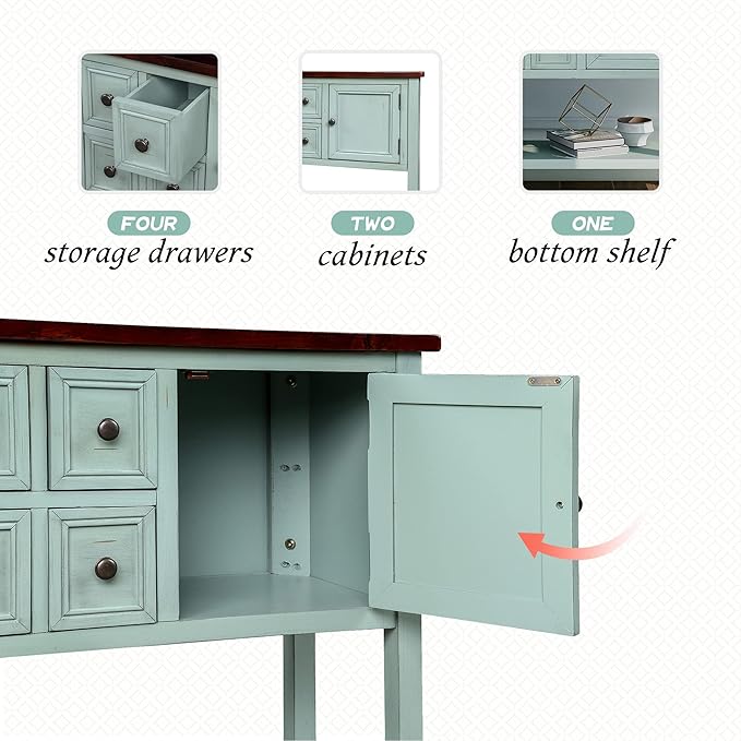 Merax Wood Farmhouse Buffet Sideboard Table - Image 8