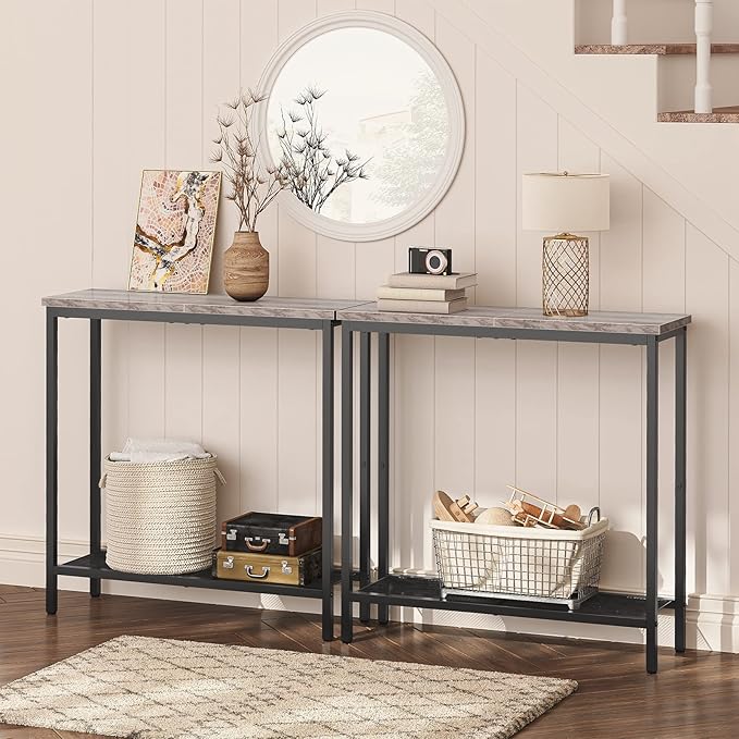 HOOBRO 29.5" Narrow Console Table, Small Entryway Table - Image 2