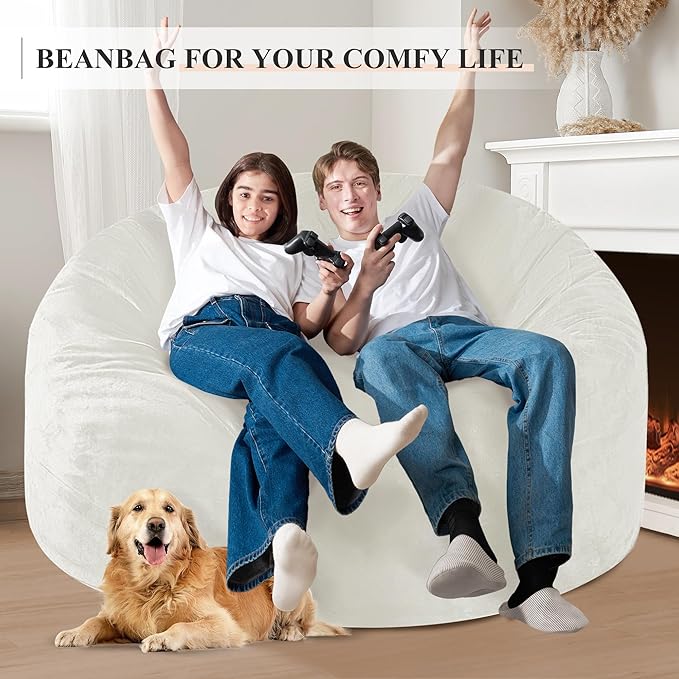 Homguava 5 FT Bean Bag Chair: 5' Bean Bags - Image 4