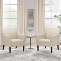COLAMY Accent Chair Set of 2 for Living Room, Modern Upholstered Fabric Accent by COLAMYINC