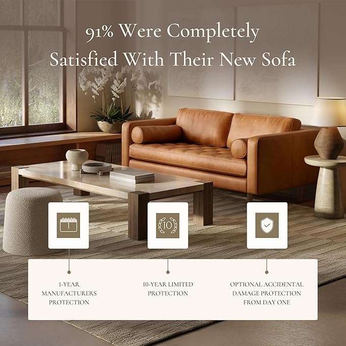 Poly & Bark Napa Leather Couch - Image 8