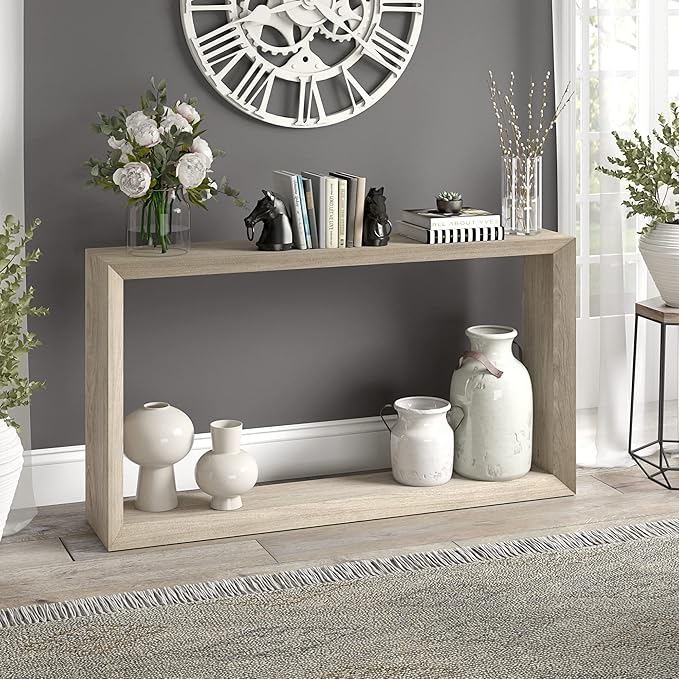 Henn&Hart 55'' Wooden Rectangular Console Table Entryway Table, Sofa Table - Image 2
