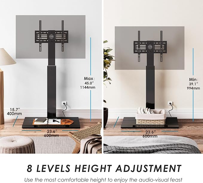 FITUEYES Floor Swivel TV Stand - Image 5