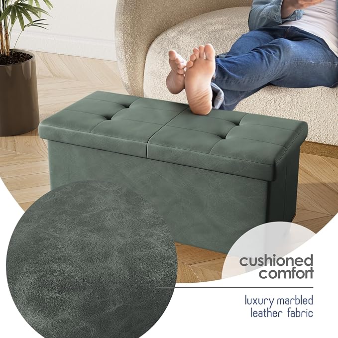 STORAGEBUD Storage Ottoman Bench - Image 8