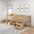 Max & Lily Soren Ultra Low Loft Bed, Twin Bed Frame by MaxLily