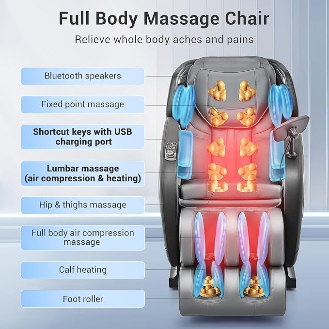 Full Body Zero Gravity Shiatsu Massage Chair - Image 5