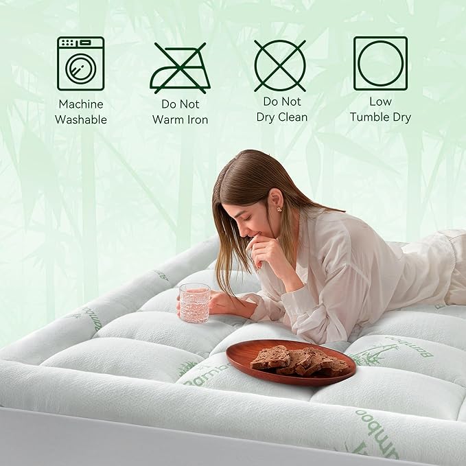 Anluoer Memory Foam Mattress Topper King - Image 7