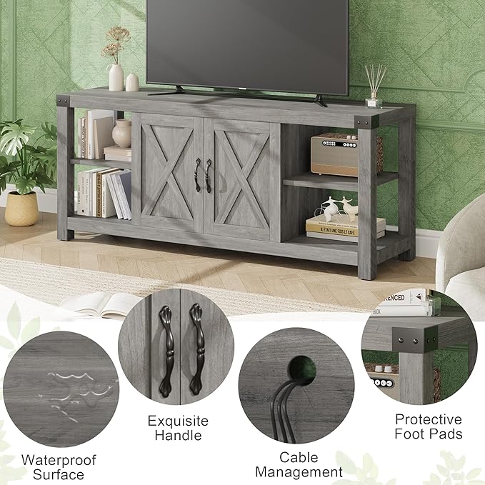 IDEALHOUSE TV Stand for 65 Inch TV, 60 Inch Entertainment Center - Image 5