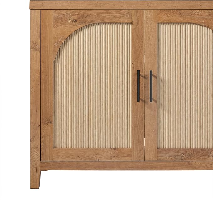 Walker Edison Sasha 4-Door Reeded Sideboard Buffet - Image 6