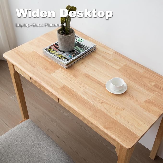 Solid Wood Desk, Gaming Study Home Office Desks - Image 7