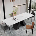 Extendable Dining Table for 8-12 Seat, Flexible Stretch, Tabletop Made from by TimesGate