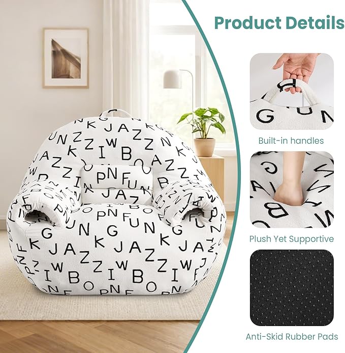 DAICO Bean Bag Chairs for Adults Comfy Bean Bag Sofa Chair - Image 6