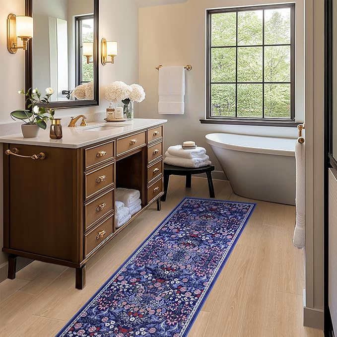 Runner Rug for Entryway: 2x10 Kitchen Rugs Non Slip Washable Ultra-Thin Soft - Image 5