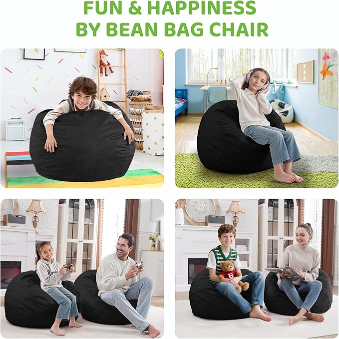 2FT Bean Bag Chair, Comfy Bean Bag Chairs - Image 3
