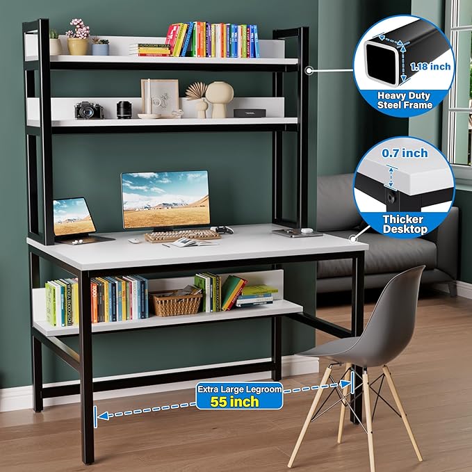 Aquzee Computer Desk, Easy Assembly Gaming Table - Image 3