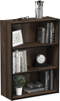 Furinno Pasir 3-Tier Open Shelf Bookcase, Columbia Walnut by Furinno-FitsYourSpaceFitsYourBudget