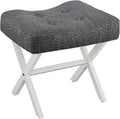 18-Inch Large Vanity Stool Chair, Vanity Bench by MEMOBARCO