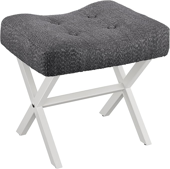 18-Inch Large Vanity Stool Chair, Vanity Bench by MEMOBARCO