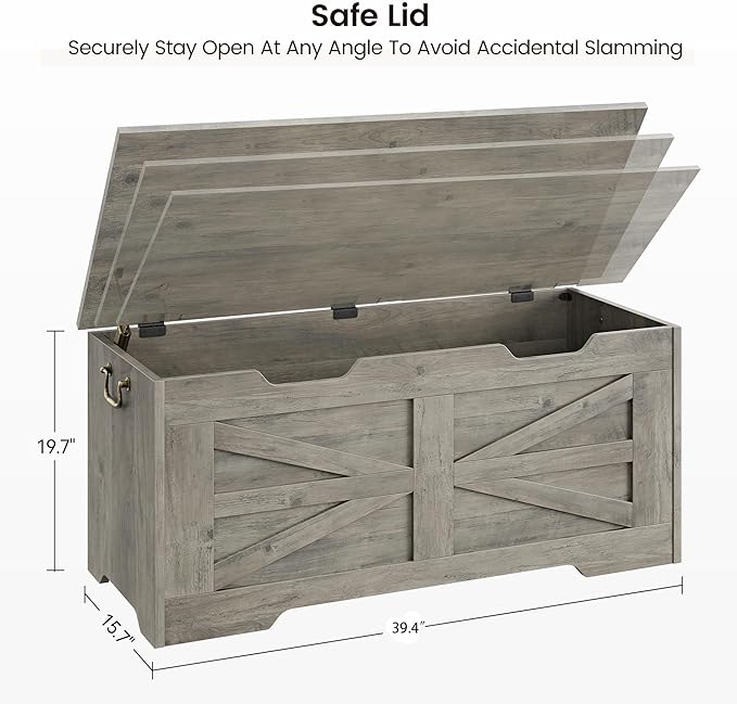 GarveeHome 39.4" Storage Chest, Toy Chest - Image 3