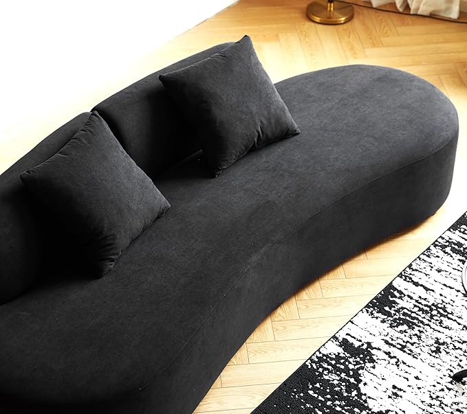 Container Furniture Direct 90" Curved Sofa - Image 7