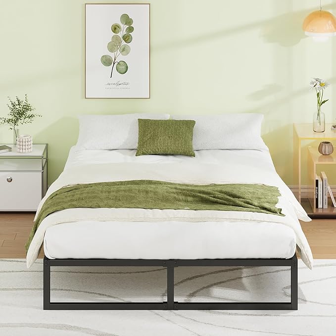 EMODA 12 Inch King Size Bed Frame No Box Spring Needed, Heavy Duty Metal - Image 3