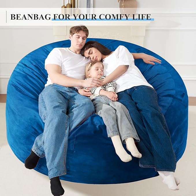 Homguava 6FT Bean Bag Chair Giant BeanBag - Image 4