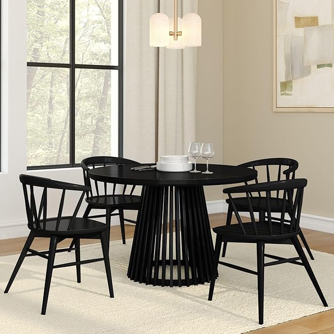 Plank+Beam Lido Round Dining Table, Minimalist Kitchen Table - Image 6