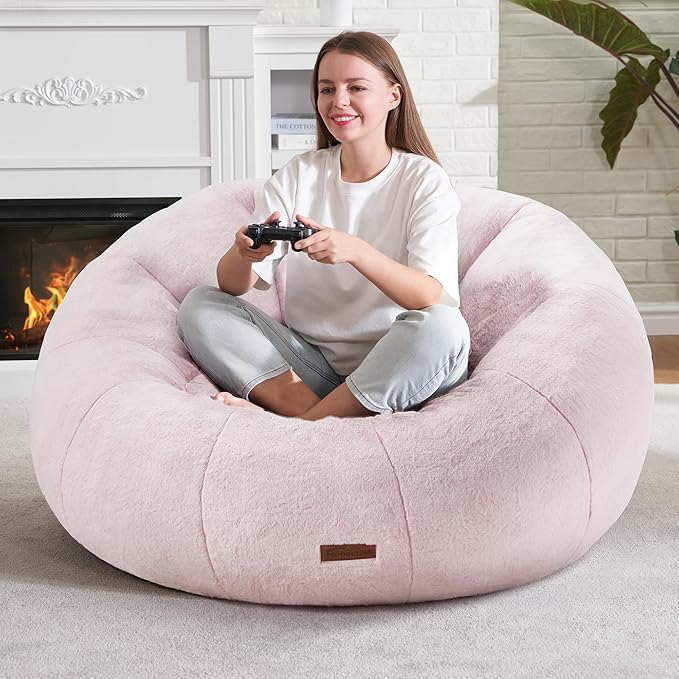 Hobestluk Bean Bag Chairs Large Bean Bag Couch - Image 3