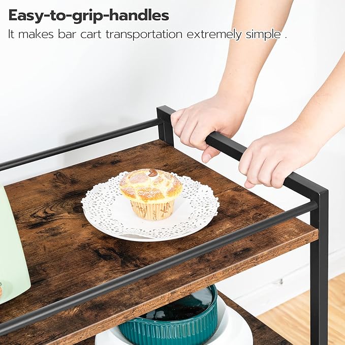 HOOBRO Bar Cart for The Home, Serving Cart - Image 5