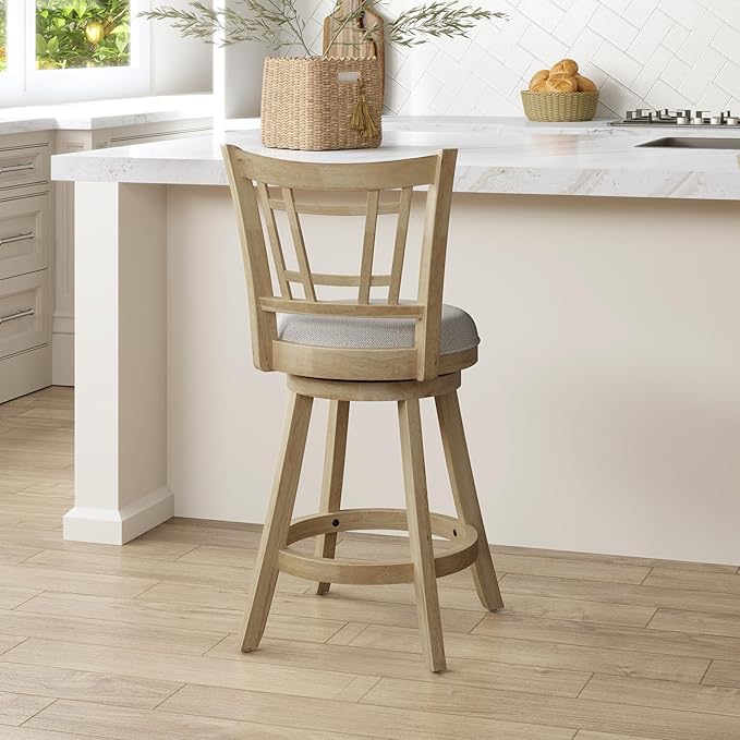 Hillsdale Fairfox 24.5" Wood Swivel Counter Height Stool - Image 15
