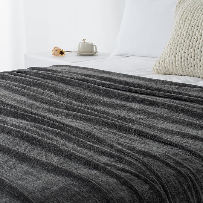 Chenille Throw Blanket for Couch 50"X 60", Soft Cozy Throws - Image 9