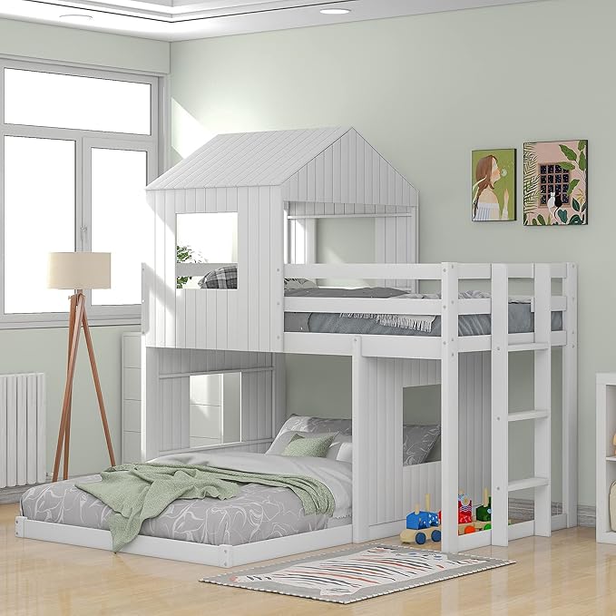 Ball & Cast Twin Over Full Playhouse Bunk Bed by BallCast