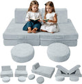 MeMoreCool Modular Kids Play Couch Sofa, and Moon Patterns by MeMoreCool