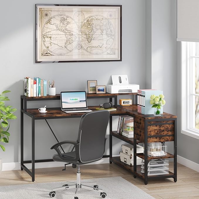 Tribesigns Reversible L Shaped Desk - Image 8
