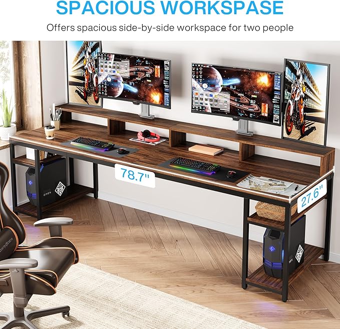 Tribesigns Two Person Desk - Image 3