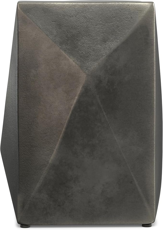 SIMPLIHOME Danner Metal Side Table in Graphite, 14-inch Round, Cast Aluminum - Image 10