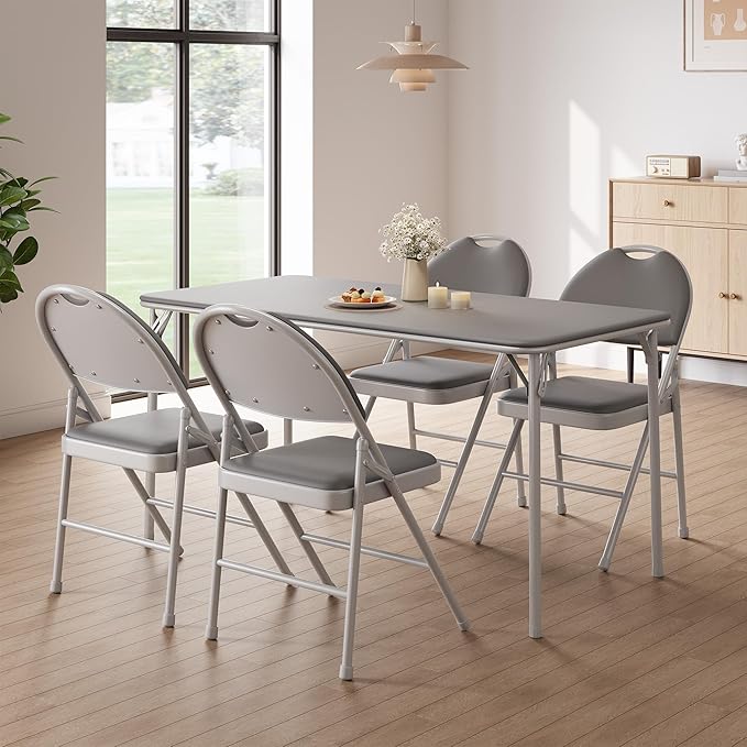 GarveeHome 4 Pack Folding Chairs by GarveeHome