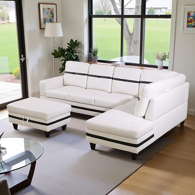 103.5" Oversized Sectional Couch, L Shaped Couch - Image 3