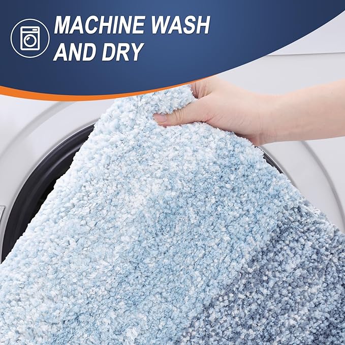 OLANLY Bathroom Rugs Mat 70x46, Extra Soft Absorbent Microfiber Bath Rugs - Image 5