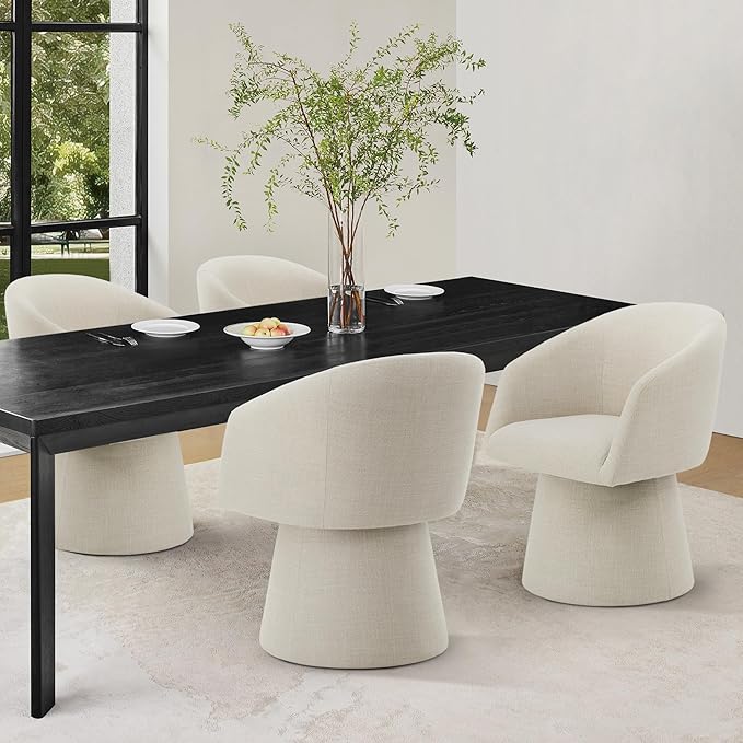 Swivel Dining Chairs Modern Accent Armchair Side Deskchair - Image 8
