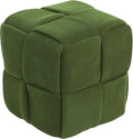 Ottoman Foot Rest Soft and Comfortable Ottoman Square Corduroy Woven Design by Cmishe