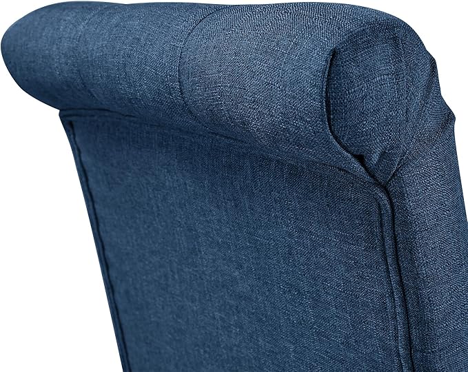 Yaheetech Dining Chairs Set of 6 Fabric Upholstered Dining Room Chairs - Image 8