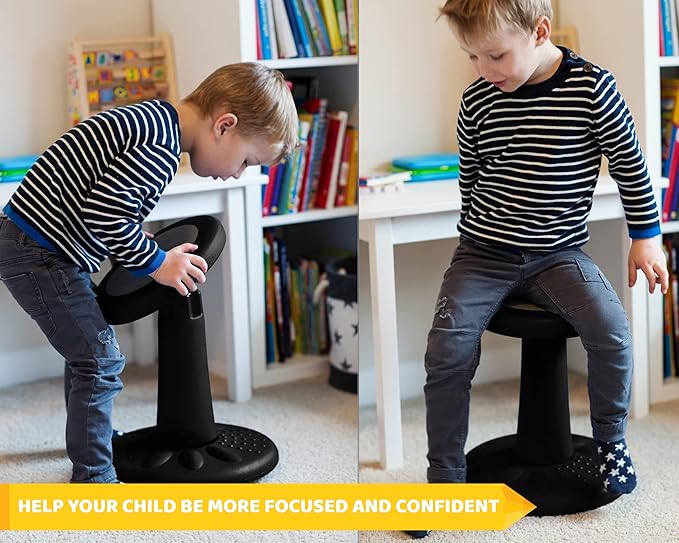 ActiveChairs Kids Wobble Chair, Flexible Elementary Classroom Seating, Improves - Image 4