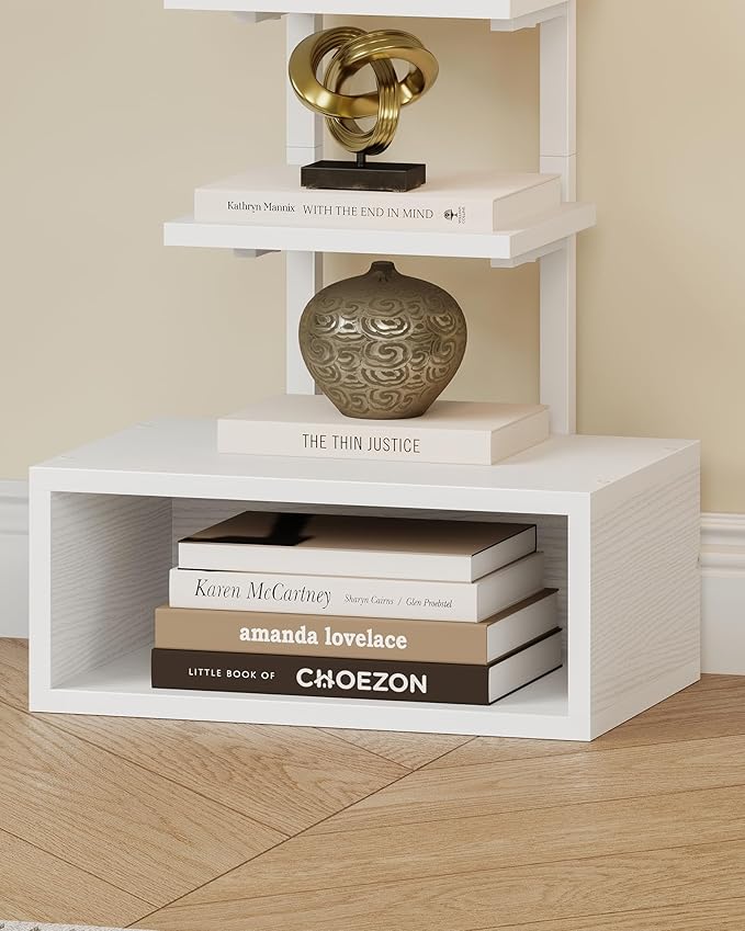 8-Tier Bookshelf, LED Bookcase - Image 4