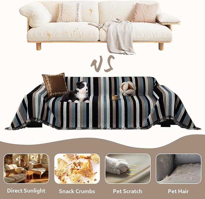 STACYPIK Modern Striped Sofa Cover - Image 2