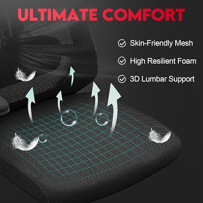 Ergonomic Office Chair - 400LB Comfy Desk Chairs - Image 4