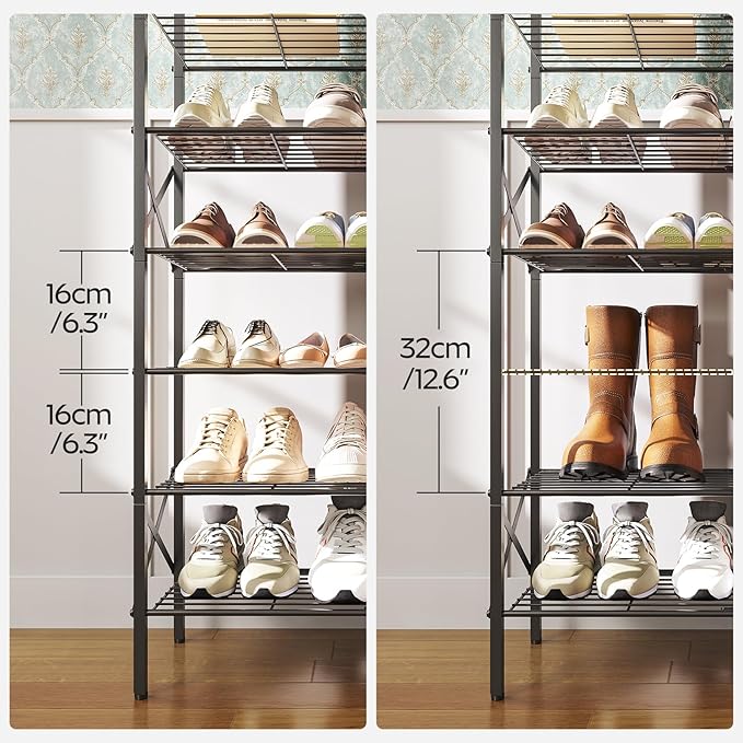10 Tier Shoe Rack, Large Capacity Shoe Storage Organizer Holds 40 Pairs - Image 3
