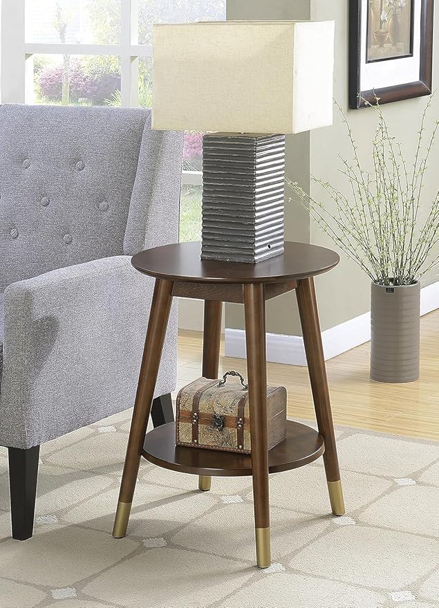Convenience Concepts 7103050ES Wilson Mid Century Round End Table - Image 2