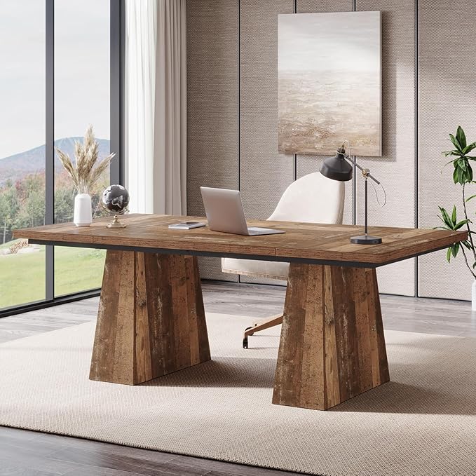 Tribesigns 63-Inch Executive Desk, Large Office Computer Desk by Tribesigns
