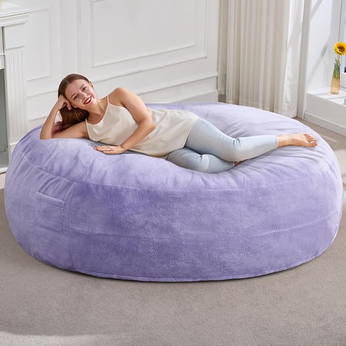 Hobestluk 6ft Bean Bag Chairs for Adults Large Beanbag Chair by YourHomeDeservesMore